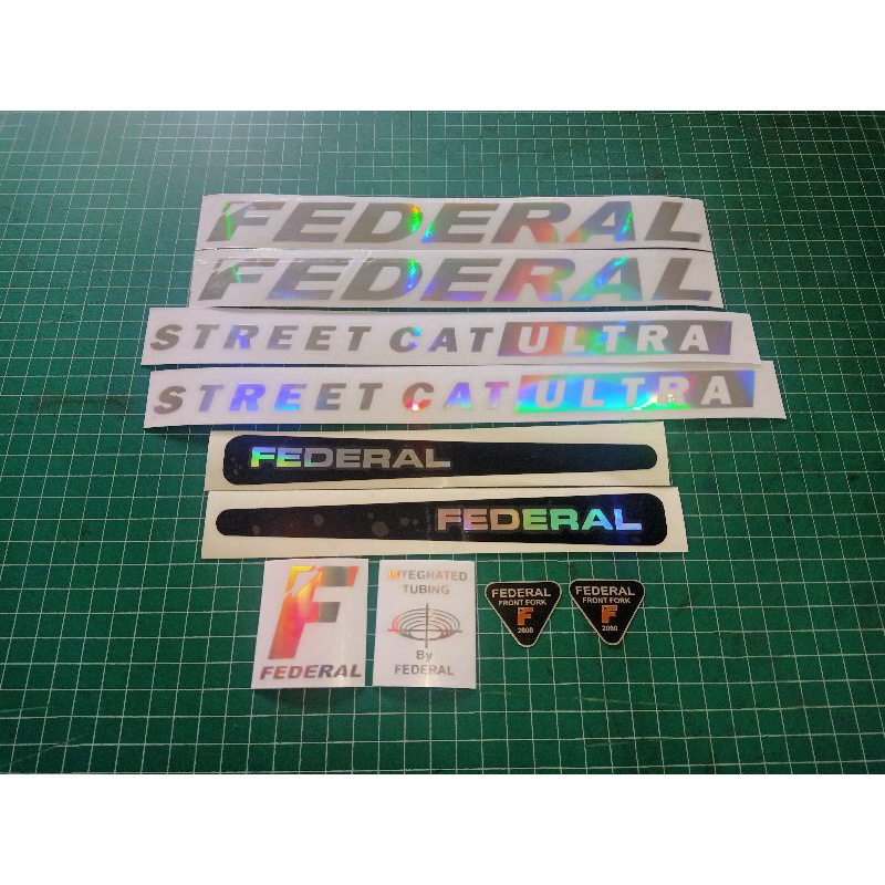 Jual stiker sepeda federal streetcat ultra hologram | Shopee Indonesia