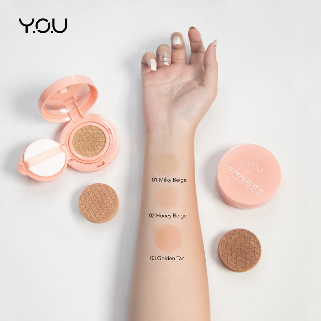 Jual You Makeups The Simplicity Color Corrector Cushion You Cc Cushion ...