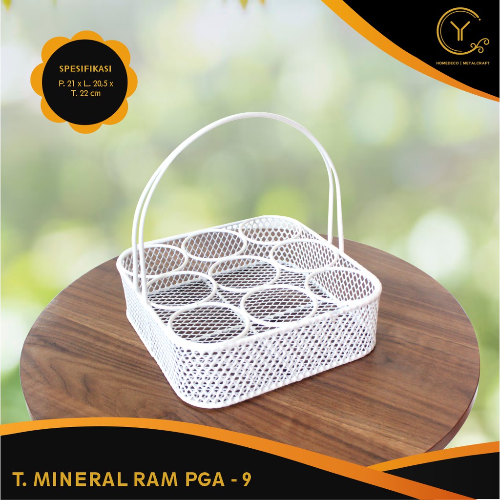 Jual Rak Air Mineral Rak Aqua Pegangan Rak Besi Tempat Mineral Keranjang Air Mineral 4757