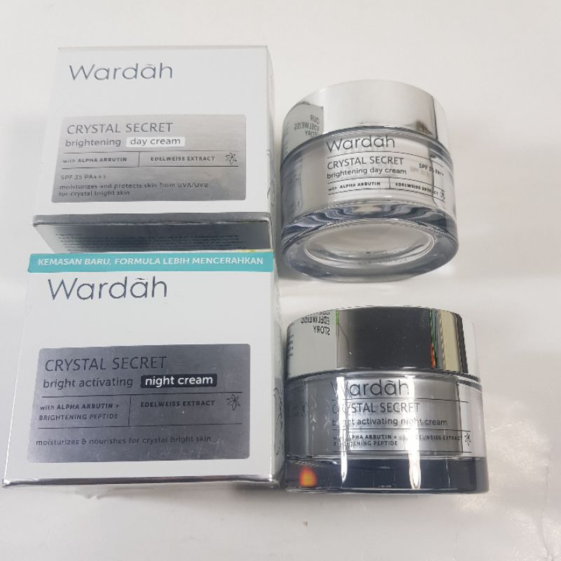 Jual Krim Siang dan Malam Wardah White Crystal Secret Day Cream 30gr