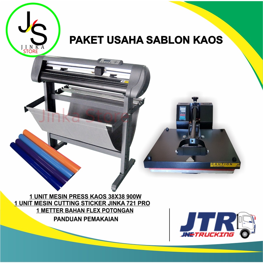 Jual Paket Mesin Usaha Sablon Kaos Digital Paket Usaha Cutting