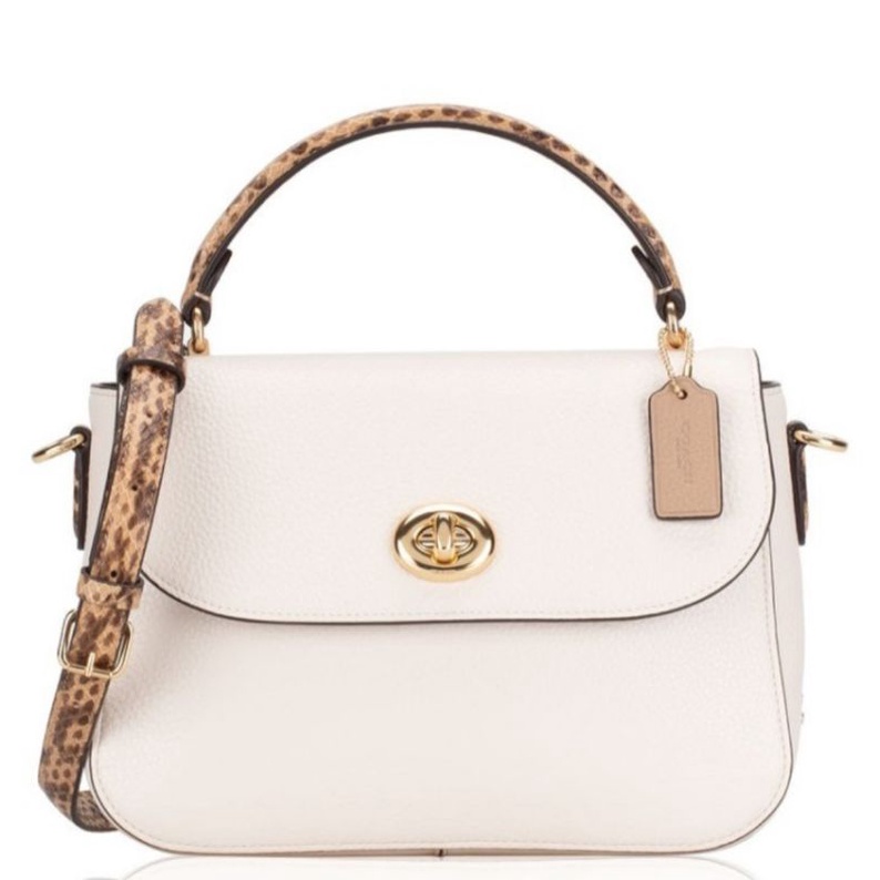 Jual COACH MARLIE TOP HANDLE SATCHEL IN BLOCKED SIGNATURE CANVAS (C1560