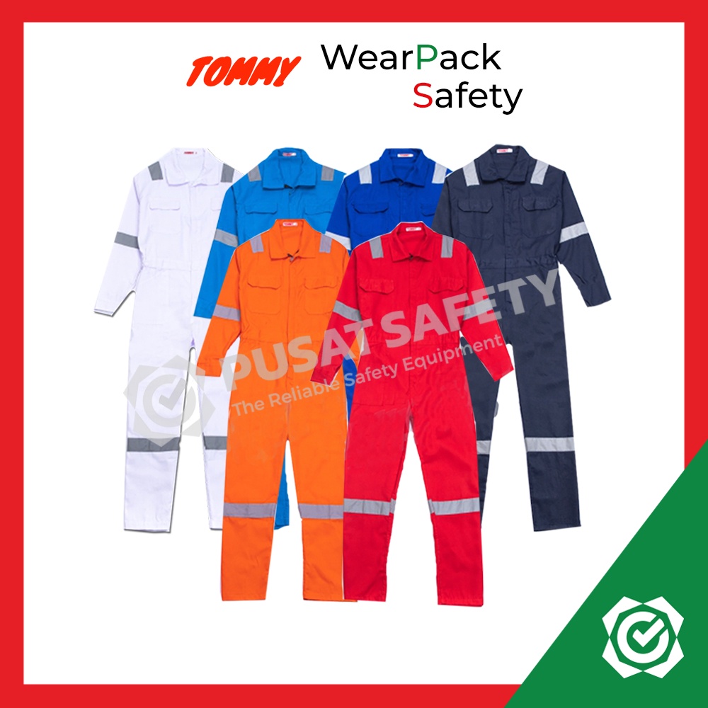 Jual Wearpack Safety Coverall Baju Kerja Proyek Tommy Shopee Indonesia