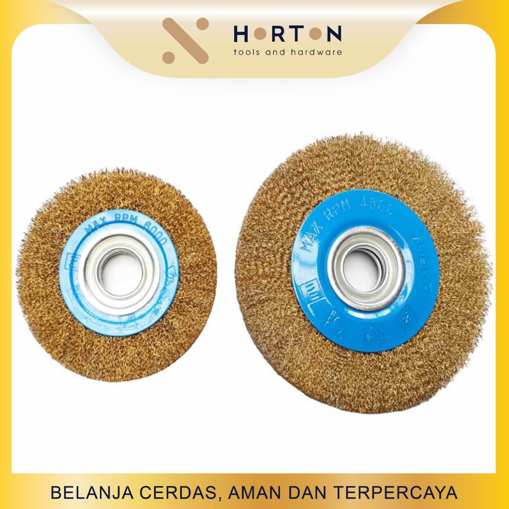 Jual Sikat Kawat Piring / Circular Wire Brush / Mata Gerinda Sikat ...