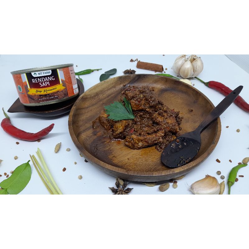 Jual Rendang Sapi Mt Farm Makanan Kaleng Daging Olahan Siap Saji