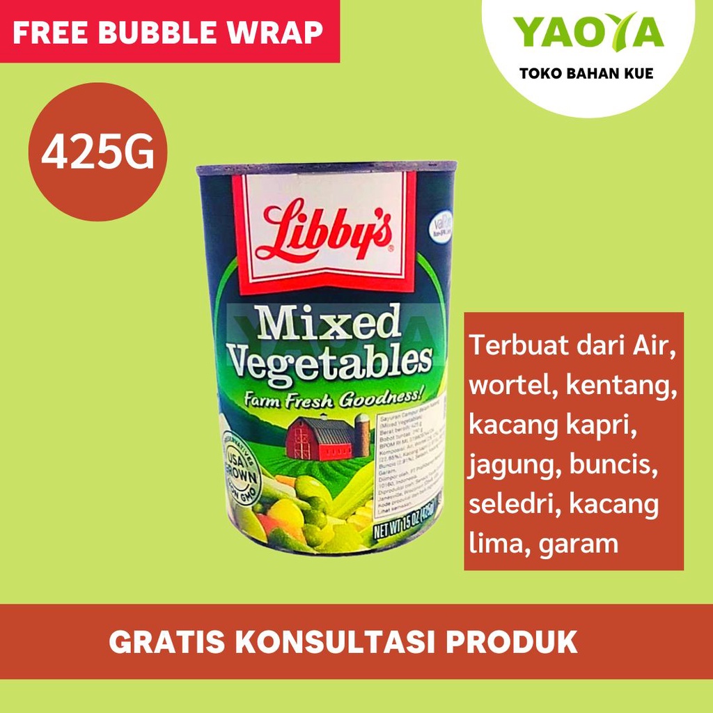 Jual LIBBYS MIXED VEGETABLES 425G | Shopee Indonesia