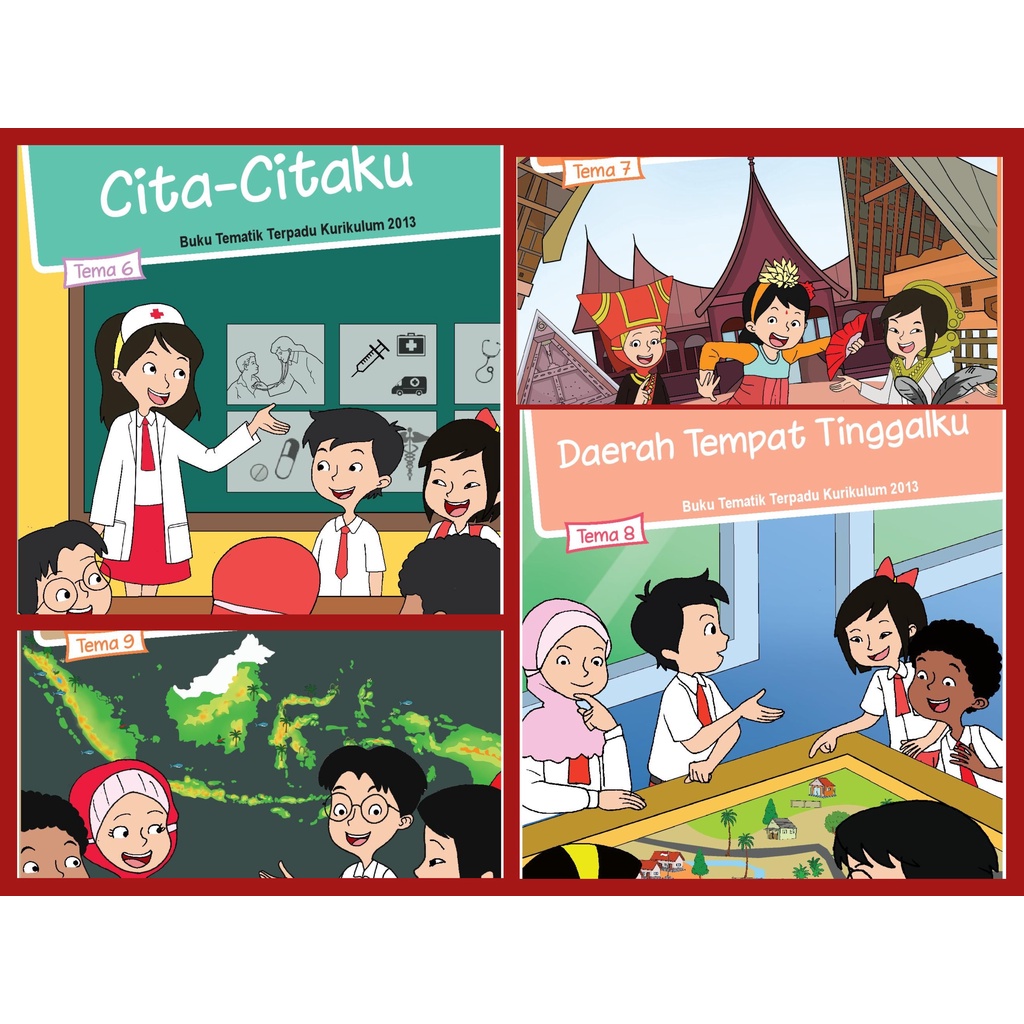 Jual PROMO Paket Buku Tematik Siswa SD Kelas 4 Semester 2 (Tema 6789 ...