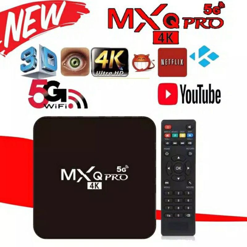 Android TV Box MXQ Pro 5G 13.1  / Smart TV 4K Ultra HD MXQ PRO 4K 5G