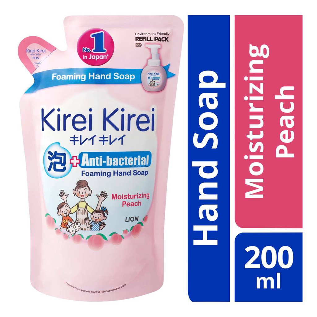 Jual Kirei Kirei Antibacterial Hand Soap Refill Moisturizing Peach