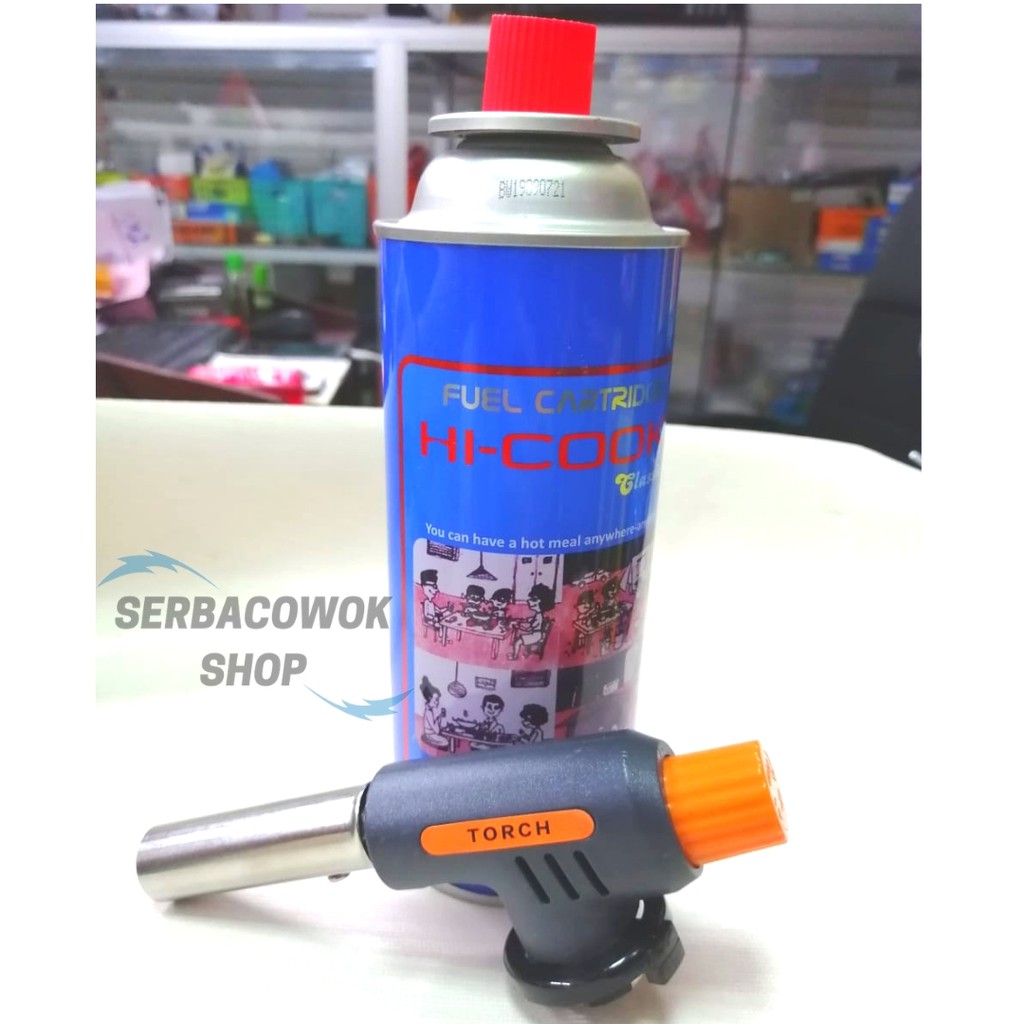 Jual Paket Gas Torch Multi Purpose Dengan Gas Hi Cook Portable