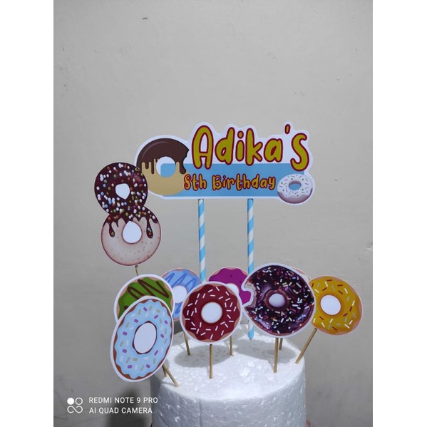 Jual topper cake tema donat | Shopee Indonesia