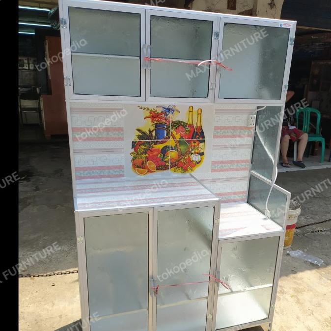 Jual Lemari / Rak Piring Aluminium 3 Pintu (Promo) | Shopee Indonesia