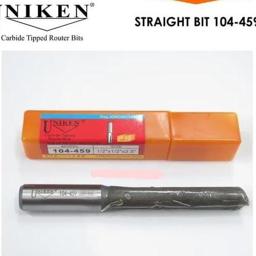 Jual Uniken Router Bits 104-459 Mata Profil Lurus Straight Bit 12 Mm ...