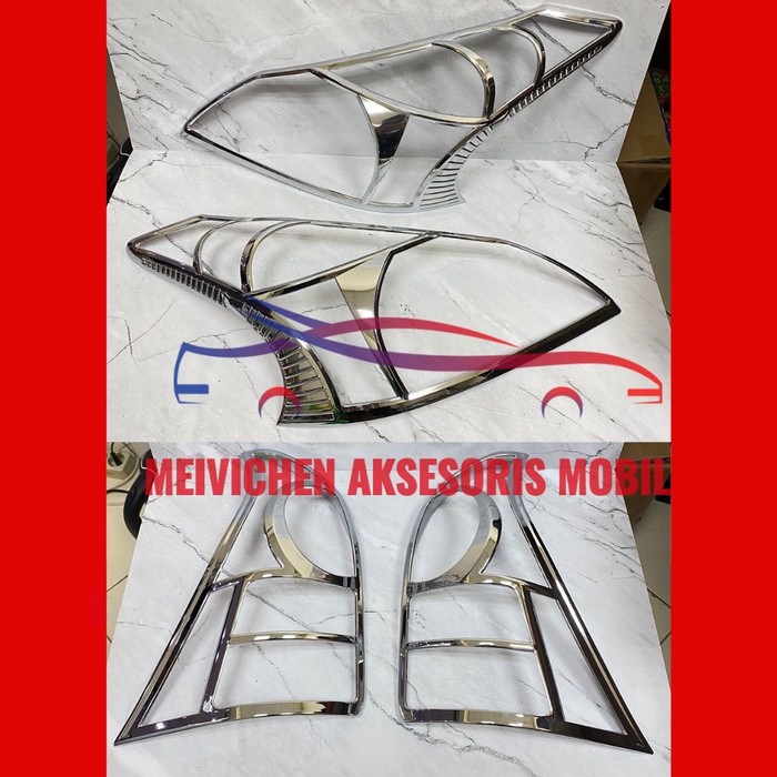 Jual PAKET GARNISH DEPAN DAN BELAKANG ALL NEW AVANZA 2012 - 2014 CHROME ...