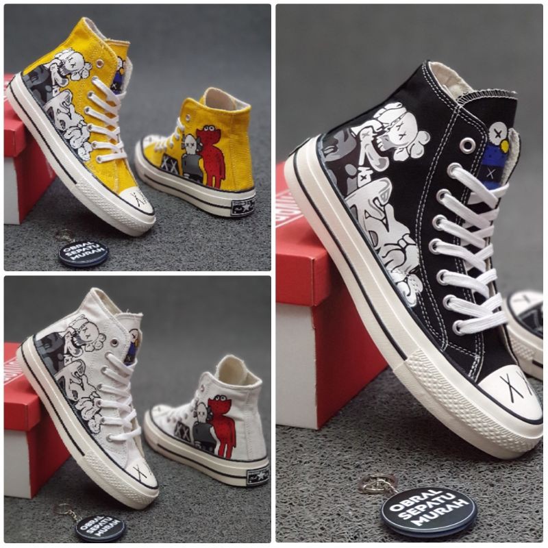 Jual Obral Sepatu Converse 70s High X Kws Chuck Taylor Sol Glossy