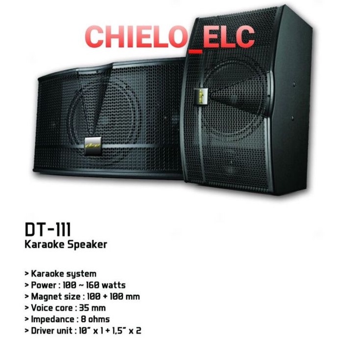 Jual SPEAKER KARAOKE DAT 10INCH DT111, SPEAKER PASIF DAT DT111