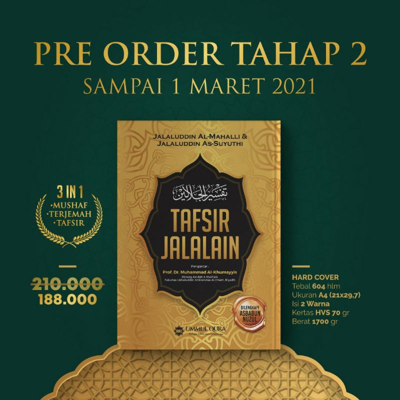 Jual Tafsir Jalalain Terjemah Shopee Indonesia