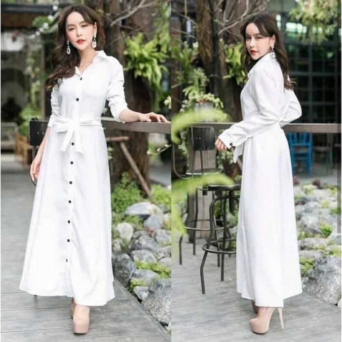 Maxi 2024 dress putih