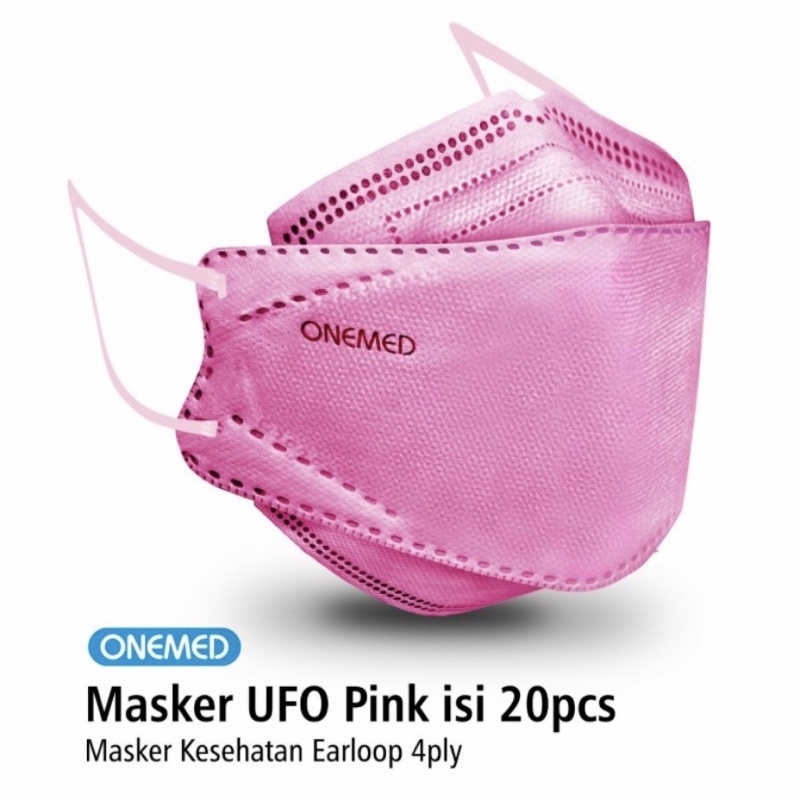 Jual MASKER ONEMED 3D Surgical Mask Masker UFO Earloop Box isi 20 pcs ...
