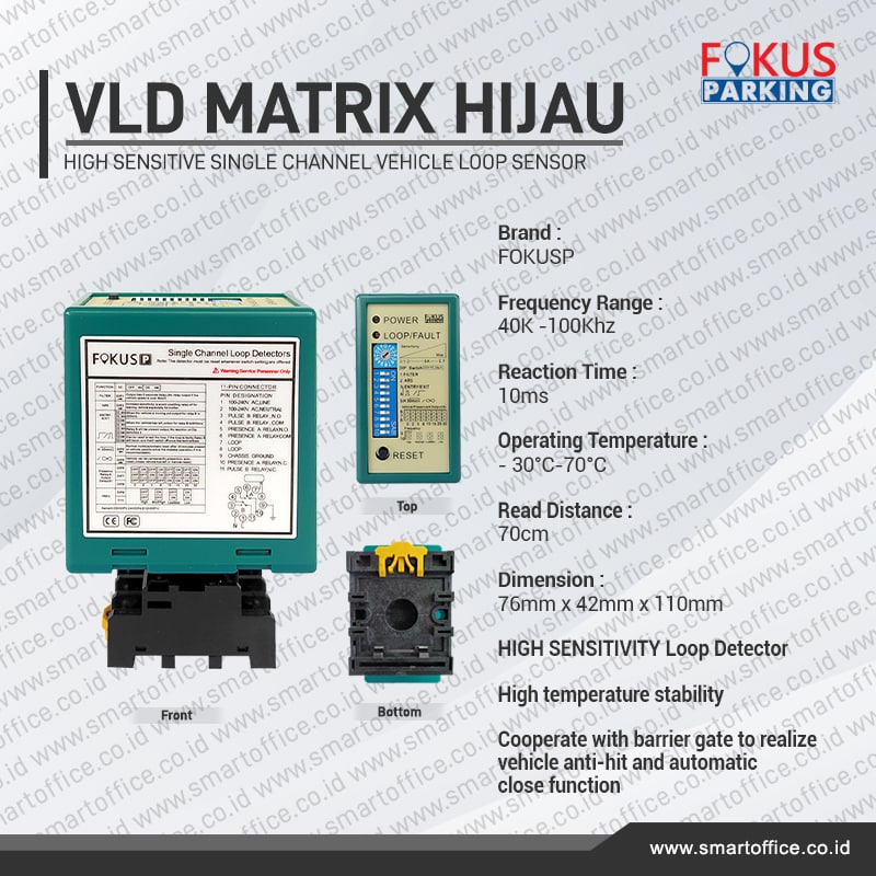 Jual Matrix VLD Loop Sensor High Sensitive Vehicle Loop Detector LD100 ...