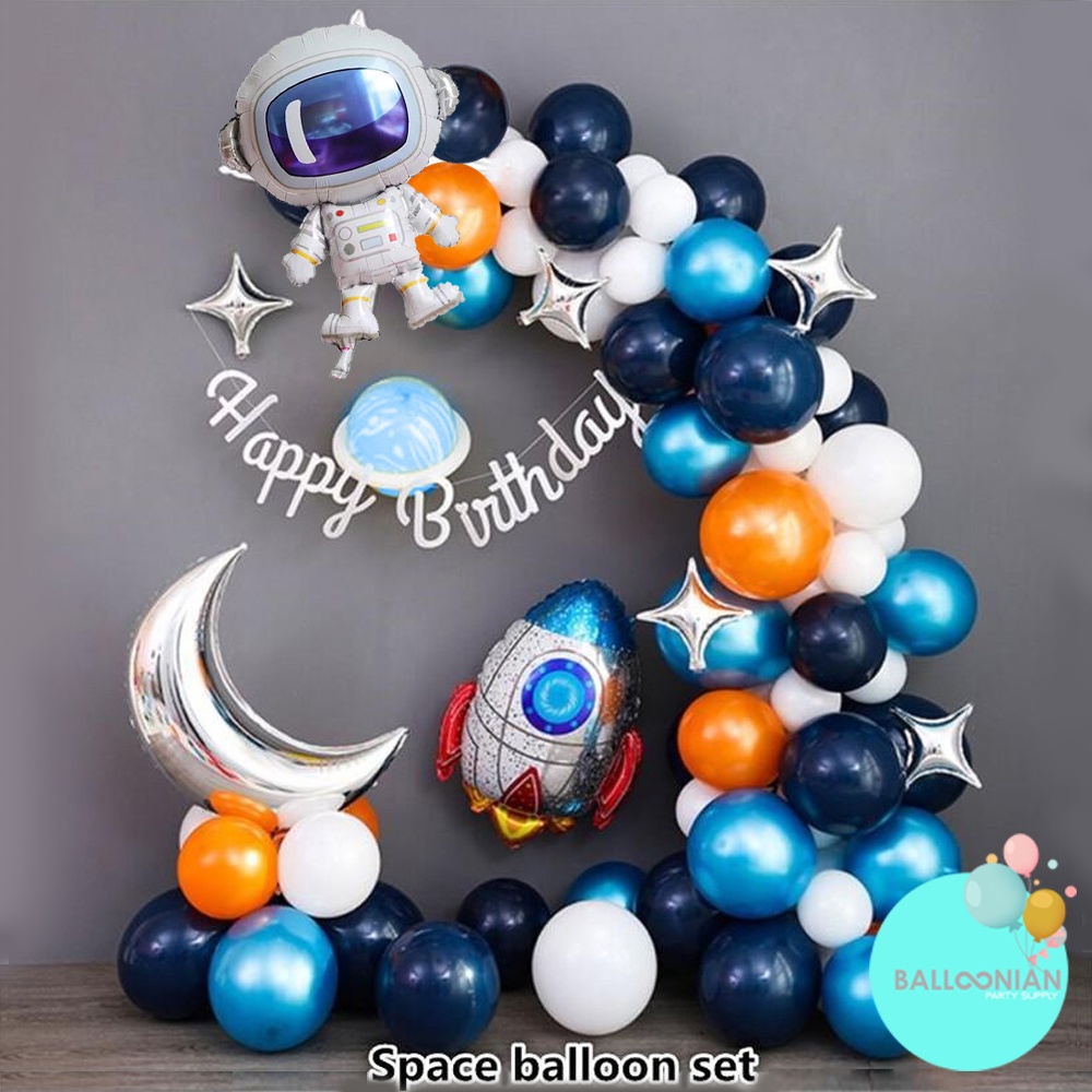 Jual SPACE MIDNIGHT BLUE DEKORASI SET/DEKORASI ULANG TAHUN ANAK