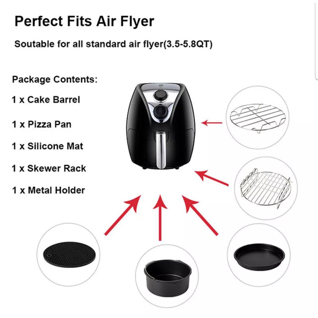 Jual Baking Pan untuk Air Fryer Philips HD9252 HD9723 HD9200 HD9270