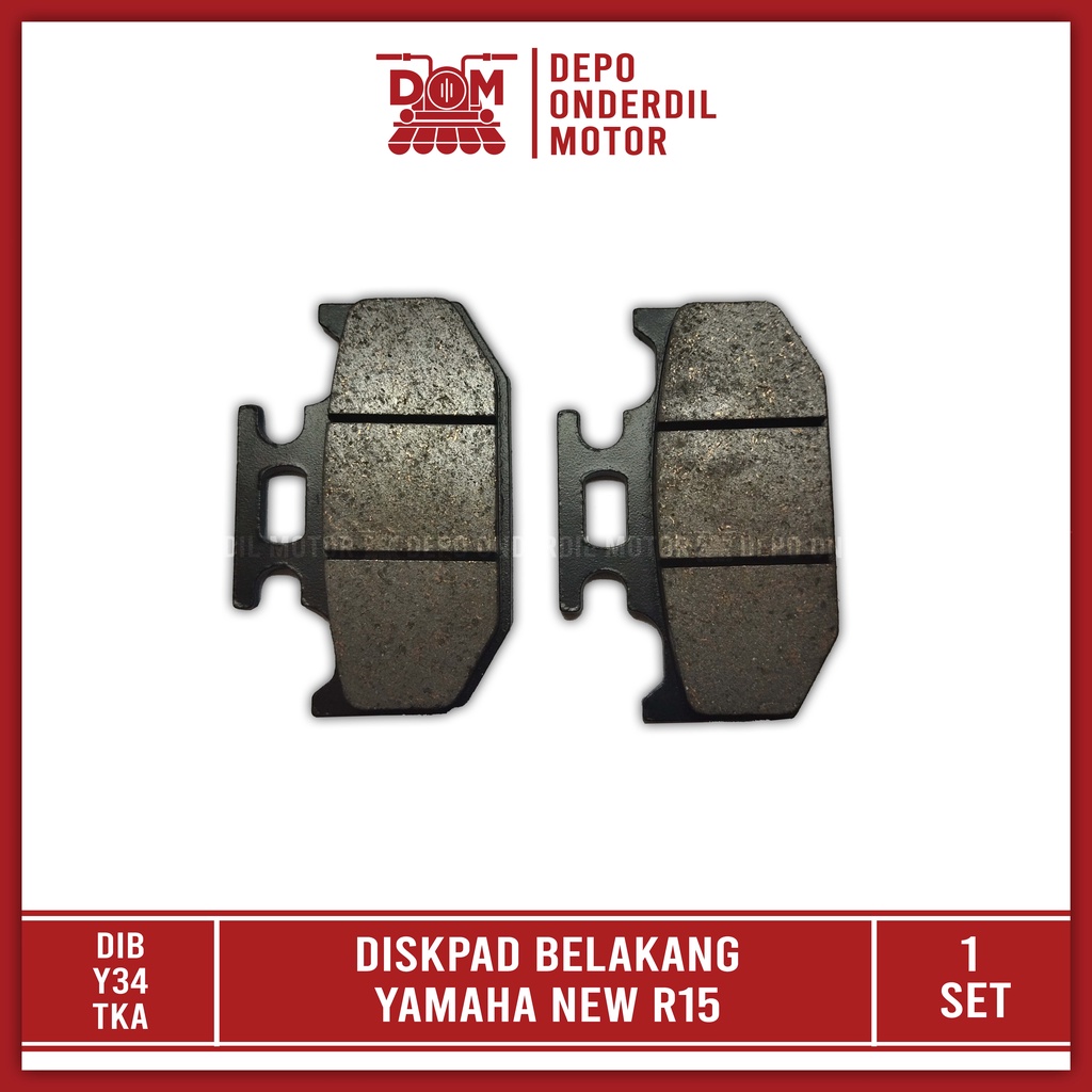 Jual Diskpad Belakang R15 (TAKA/RTC) Dispad Disc pad Kampas Rem Cakram ...