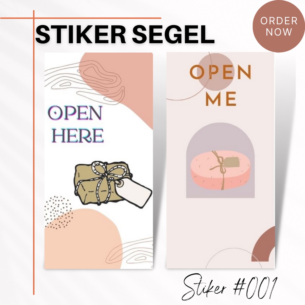 Jual (ISI 20-40) 001 STIKER SEGEL BOX/STIKER/PEREKAT/STIKER AESTHETIC ...