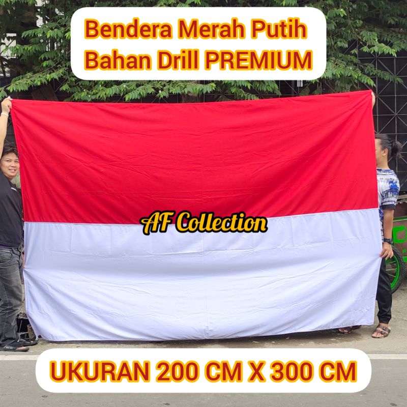 Jual Bendera Merah Putih Bahan Drill Ukuran 2 X 3 Meter PREMIUM ...