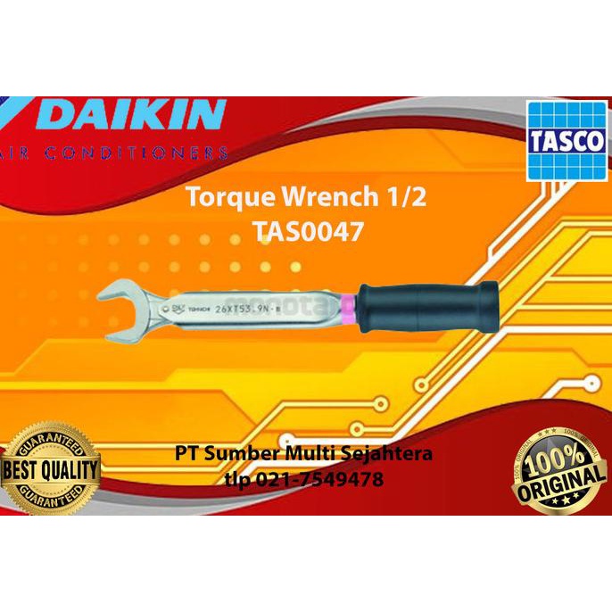Jual Torque Wrench 1/2 / Kunci Torsi R410A TAS0047 TASCO DAIKIN Shopee Indonesia