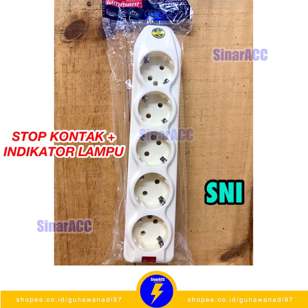 Jual Stop kontak arde 5 lubang bolak balik tempel tembok Terminal ...
