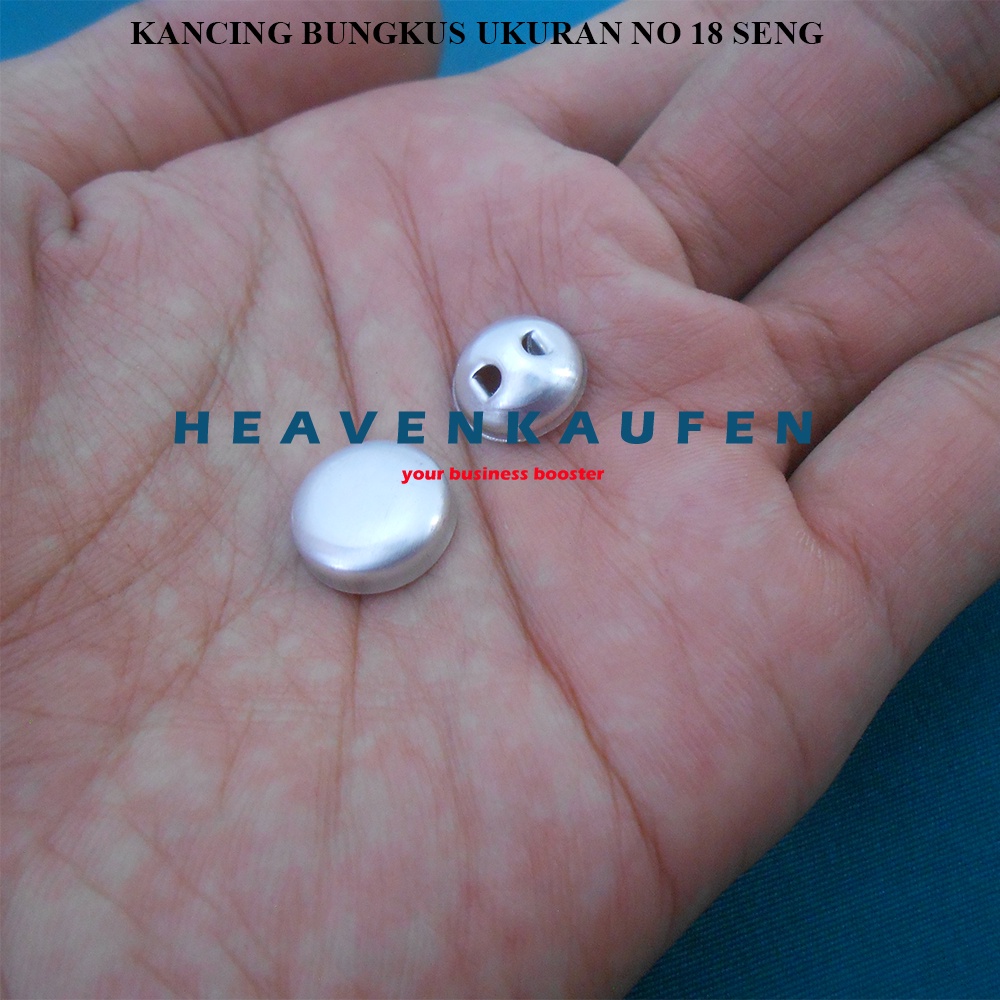 Jual Kancing Bungkus Nomor Ukuran 18 Lebar 12 mm Varian Seng Dan ...