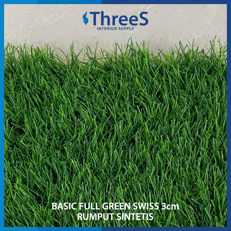 Jual KARPET RUMPUT SINTETIS SWISS FULL GREEN PREMIUM tebal 3 cm ...