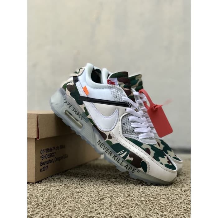 Jual SELLER Nike Air Max 90 x Bape Perfect Kick Original PK sepatu import pria wanita Shopee Indonesia