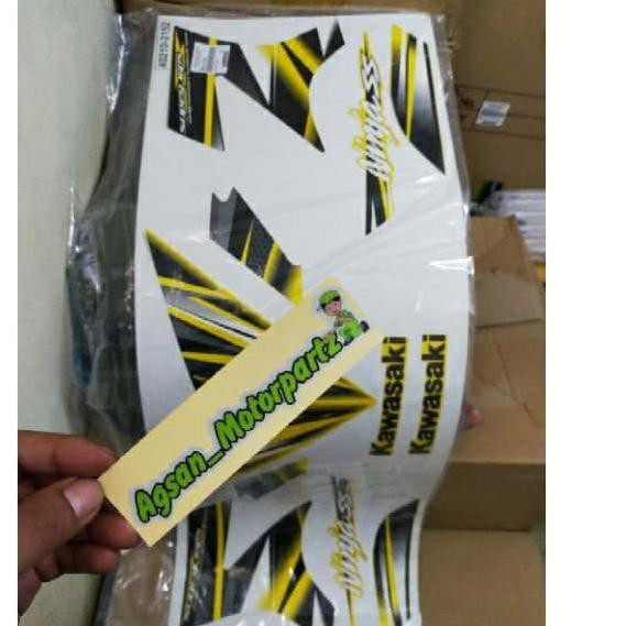 Jual Striping stiker set ninja 150 SS ninja SS kuning original Kawasaki ...