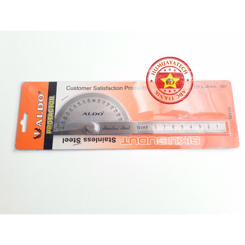 Jual Protractor Aldo / Stainless Protractor / Penggaris Protractor
