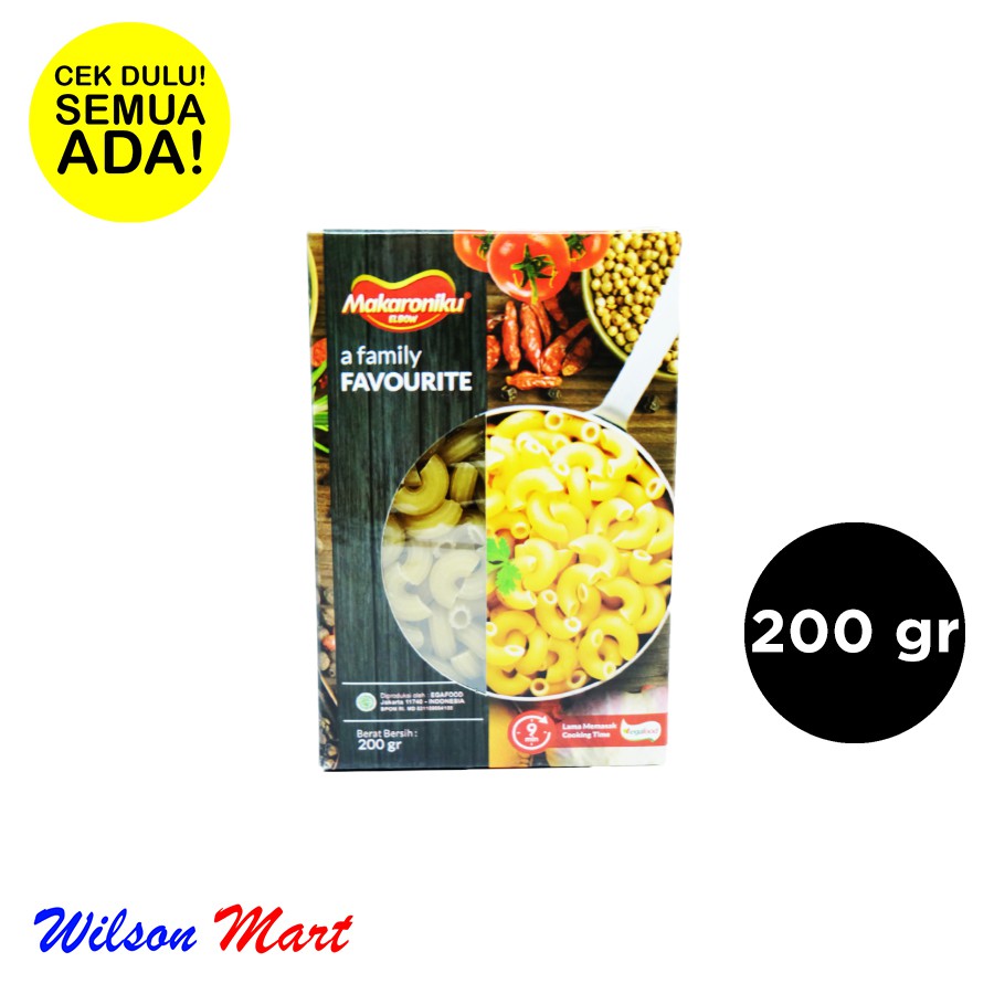 Jual Makaroniku Makaroni Elbow 200 Gram Shopee Indonesia