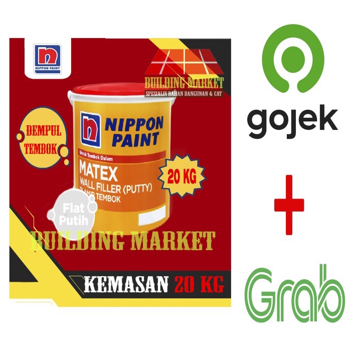 Jual Dempul Tembok Matex Kg Plamir Putty Nippon Paint Gosend Only