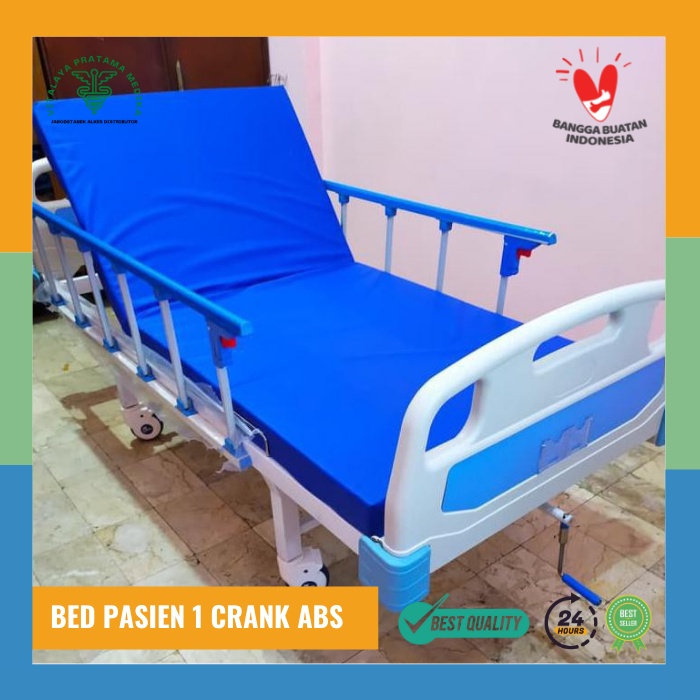 Jual Bed Pasien 1 Crank ABS | Ranjang Pasien 1 Engkol ABS | Ranjang ABS ...