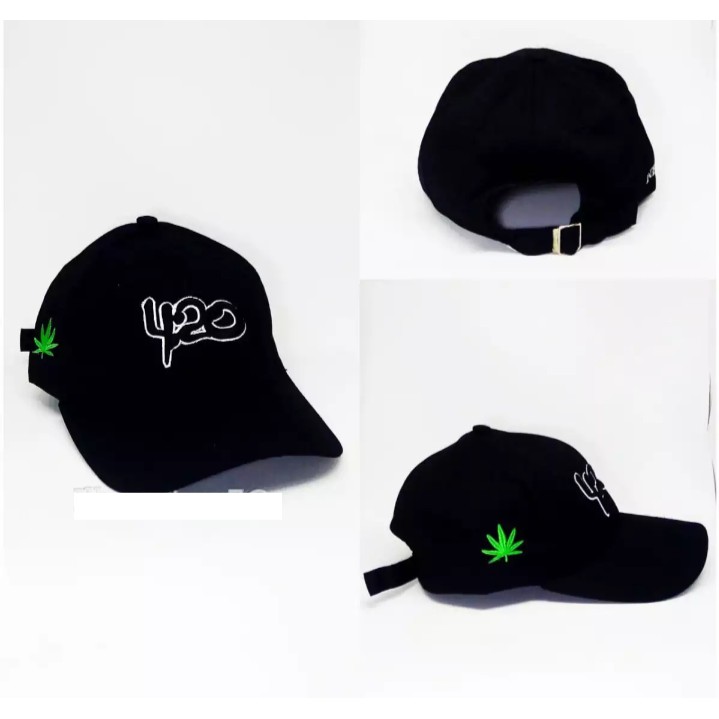 子供用品 Topi bordir daun ganja Jual TOPI 420 BORDIR daun ganja topi 420 bordir daun ganja hijau