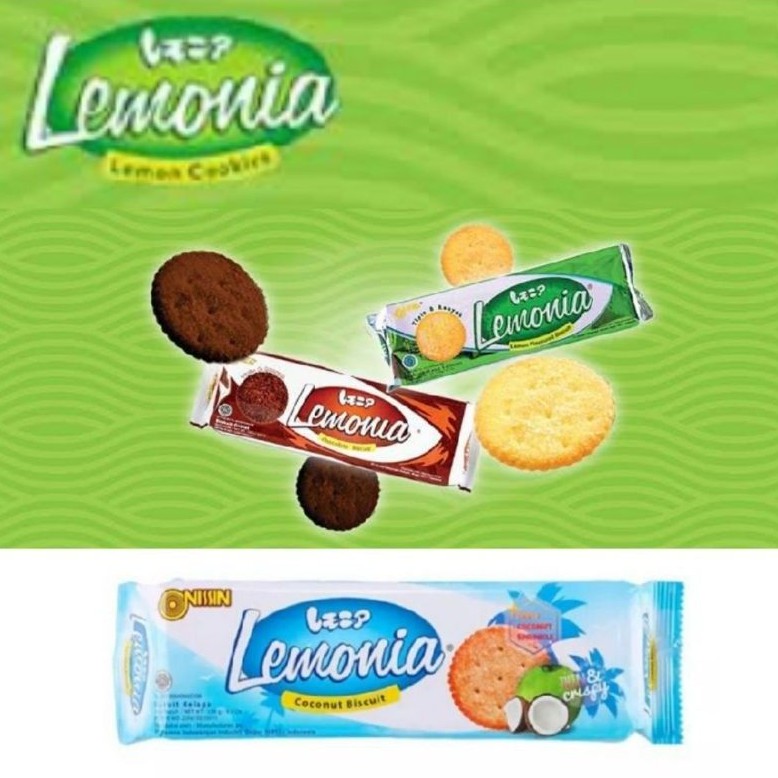 Jual Nissin Lemonia (PCS) - Biscuit Lemonia Lemon Chocolate Coconut ...