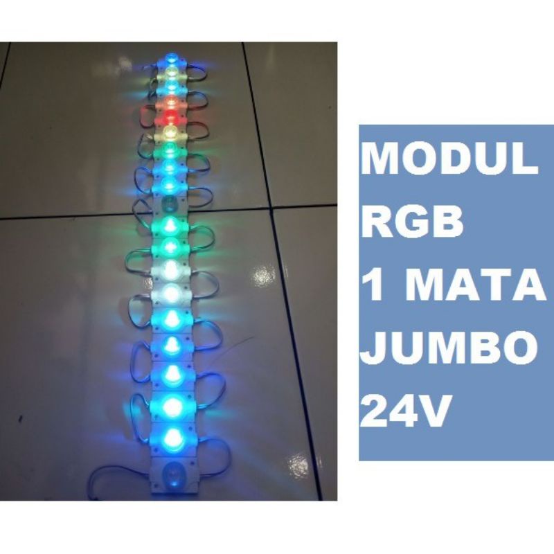 Jual LED MODUL KOLONG 1 MATA BESAR 24 VOLT RGB OTOMATIS Shopee Indonesia