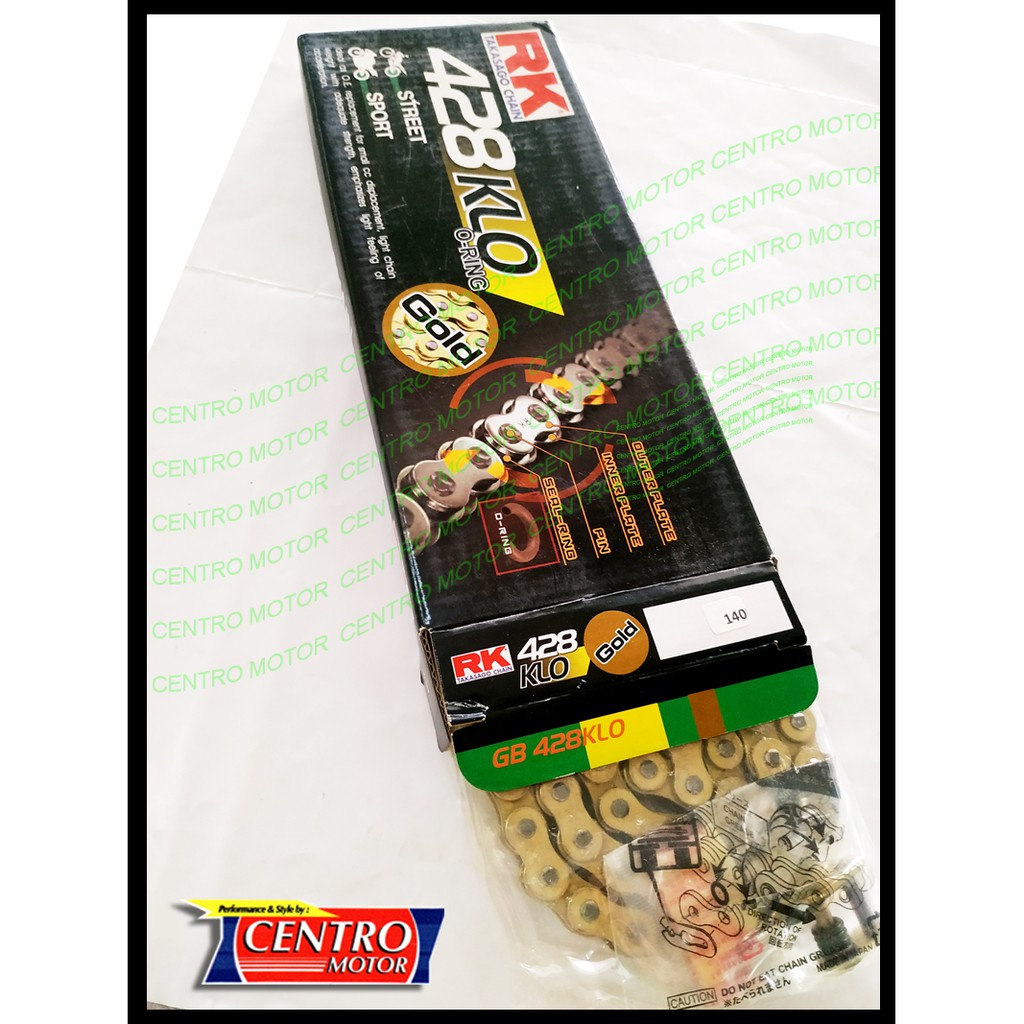 Jual RANTAI ORING RK TAKASAGO 428KLO-140L.RANTAI ORING EMAS UNTUK MOTOR ...
