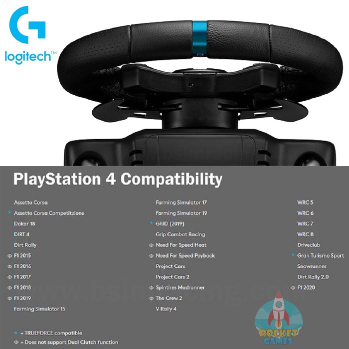 Jual Logitech G923 TRUEFORCE SIM Racing Wheel Pedals PS5 / PS4 / PC ...