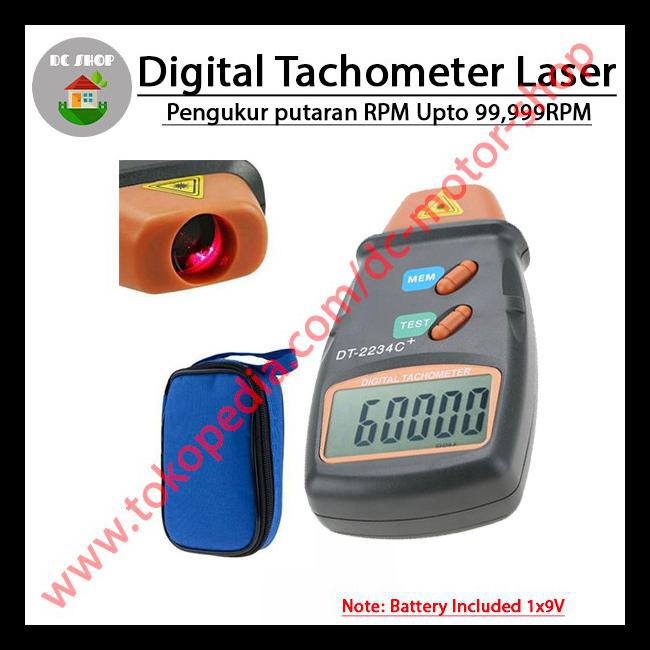 Jual Lcd Digital Laser Infrared Tachometer Rpm Alat Ukur Kecepatan ...