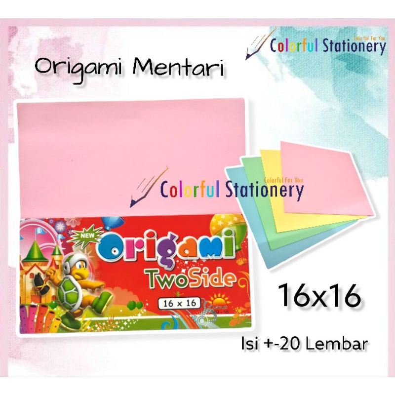 Jual Origami Kertas Warna Mentari X Cm Lembar Shopee Indonesia