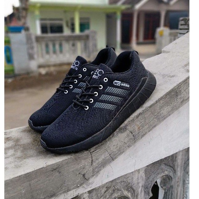 Adidas neo hitam best sale