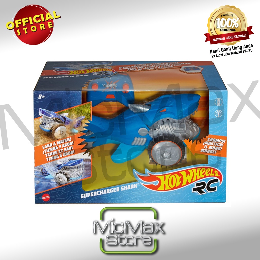 Jual Produk Hot Wheels Hotwheels Rc Supercharged Shark Vehicle Remote Control Hcc Shopee