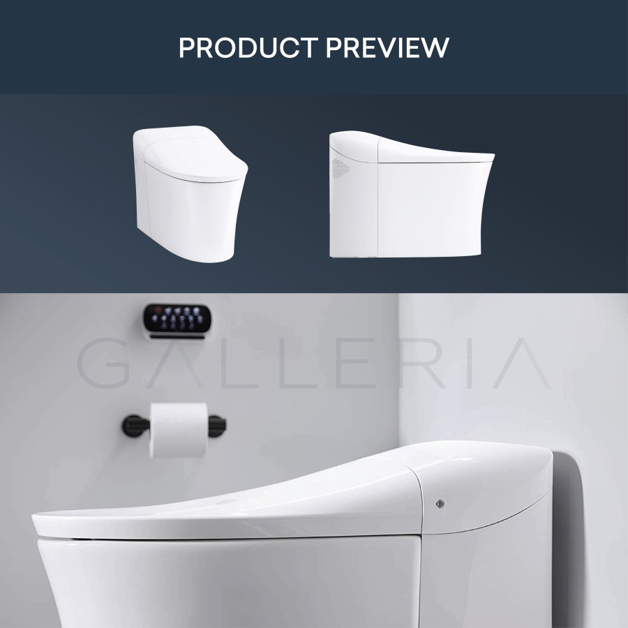 Jual Kohler Eir Intelligent Toilet White - K-77795MY-0 / Kohler Kloset ...