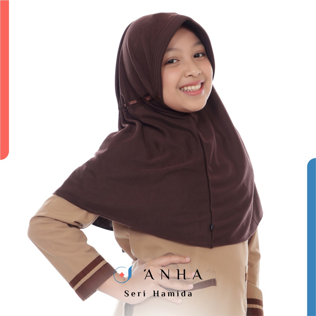 Jual Termurah!! HIJAB ANHA SERI SAFIA / Jilbab Serut Anak Sekolah ...